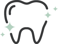 Cleaning and Exams Shiny tooth icon